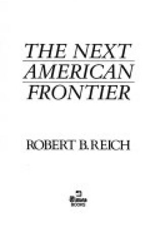 Cover of The Next American Frontier