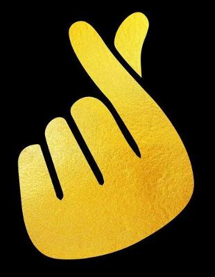 Book cover for K-POP Finger Sign Saranghae in Yellow on Black