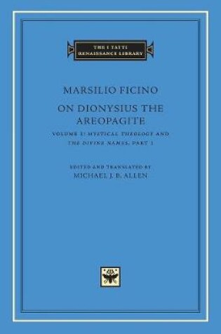 Cover of On Dionysius the Areopagite