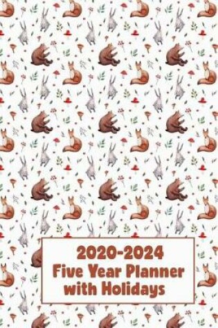 Cover of 2020-2024 Five Year Planner with Holidays