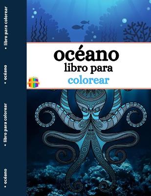 Book cover for Libro para colorear del océano