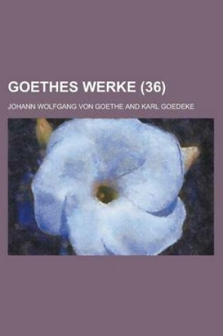 Cover of Goethes Werke (36)