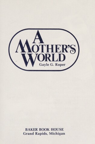 Cover of Mother's World