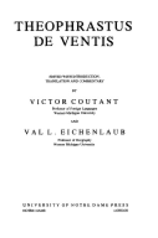 Cover of De Ventis