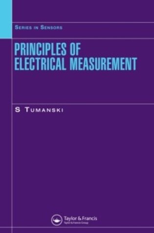 Cover of Principles of Electrical Measurement