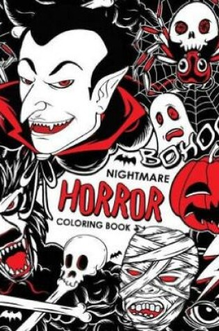 Cover of Nightmare Horror Coloring Book