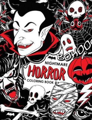 Book cover for Nightmare Horror Coloring Book