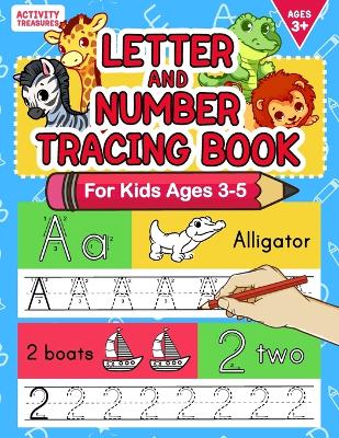 Book cover for Letter And Number Tracing Book For Kids Ages 3-5