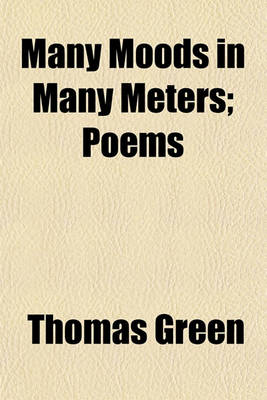 Book cover for Many Moods in Many Meters; Poems