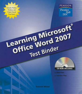 Book cover for Test Binde, Learning Microsoft Word 2007 Student Edition