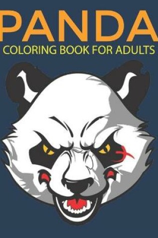 Cover of Panda coloring book for adults