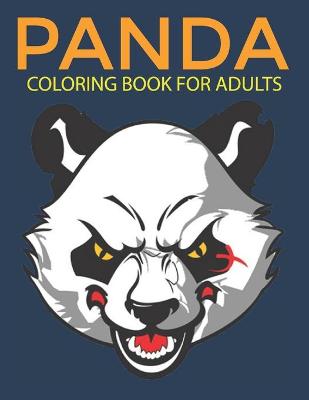 Book cover for Panda coloring book for adults