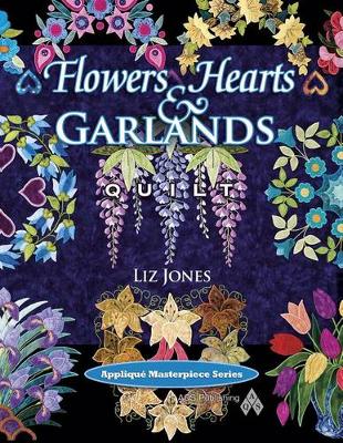 Book cover for Flowers, Hearts and Garlands Quilt