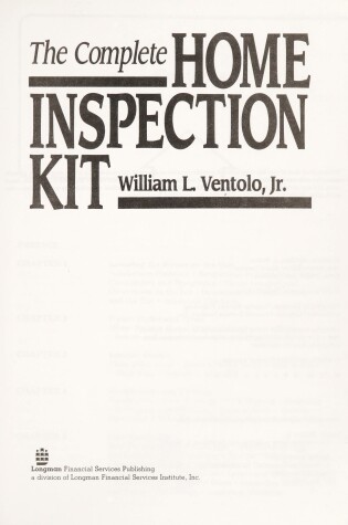 Cover of Complete Home Inspection Kit