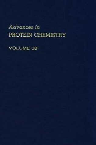 Cover of Advances in Protein Chemistry Vol 38