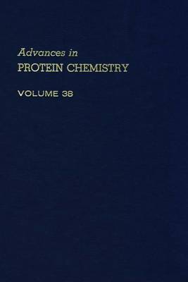 Book cover for Advances in Protein Chemistry Vol 38