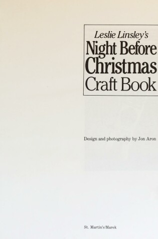 Cover of Leslie Linsley's Night Before Christmas Craft Book