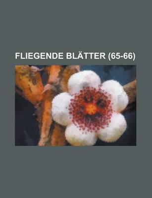 Book cover for Fliegende Blatter (65-66 )