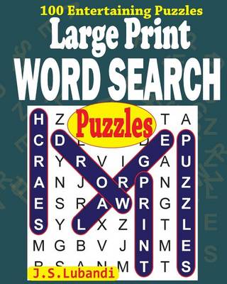 Book cover for Large Print WORD SEARCH Puzzles
