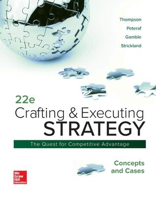 Book cover for Crafting & Executing Strategy: Concepts and Cases