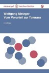 Book cover for Vom Vorurteil zur Toleranz