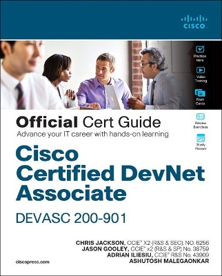 Book cover for Cisco Certified DevNet Associate DEVASC 200-901 Official Cert Guide