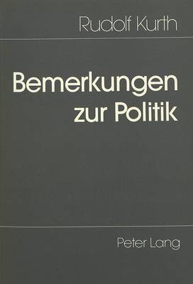 Book cover for Bemerkungen Zur Politik