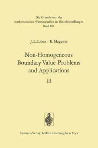 Cover of Non-Homogeneous Boundary Value Problems and Applications