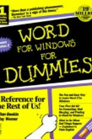 Cover of WORD for Windows for Dummies