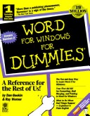 Cover of WORD for Windows for Dummies
