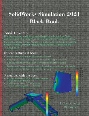 Cover of SolidWorks Simulation 2021 Black Book