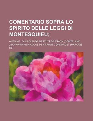 Book cover for Comentario Sopra Lo Spirito Delle Leggi Di Montesquieu