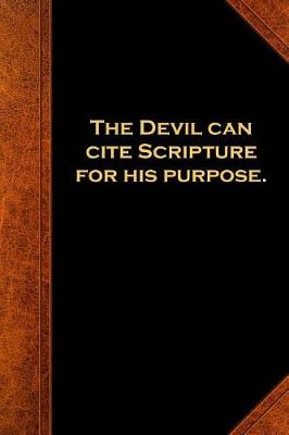 Cover of 2019 Weekly Planner Shakespeare Quote Devil Cite Scripture 134 Pages