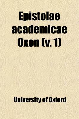 Book cover for Epistolae Academicae Oxon (1)