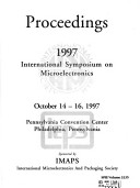 Cover of 1997 International Symposium on Microelectronic