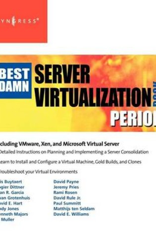 Cover of Best Damn Server Virtualization Book Period