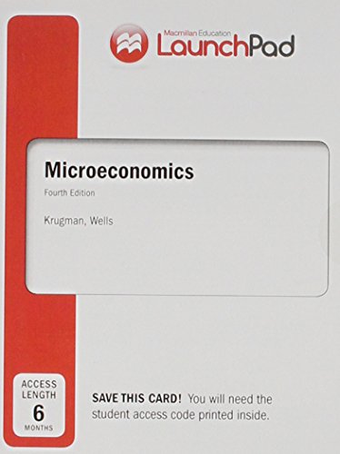 Book cover for Launchpad for Krugman's Microeconomics (Six Month Access)