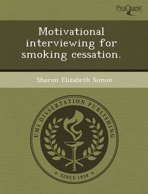 Book cover for Motivational Interviewing for Smoking Cessation