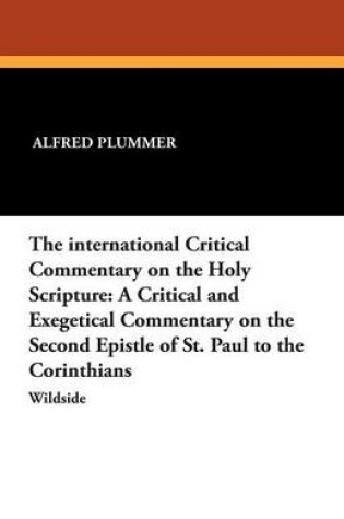 Cover of The International Critical Commentary on the Holy Scripture