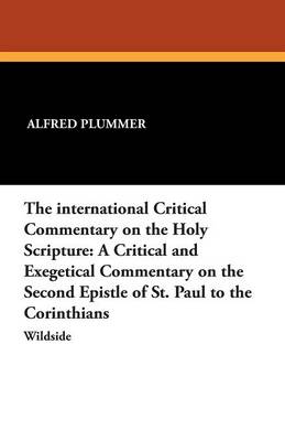 Book cover for The International Critical Commentary on the Holy Scripture