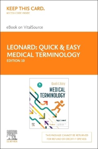 Cover of Quick & Easy Medical Terminology - Elsevier eBook on Vitalsource (Retail Access Card)