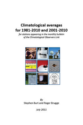 Book cover for Climatological Averages for 1981-2010 and 2001-2010 for Stations Appearing in the Monthly Bulletin of the Climatological Observers Link