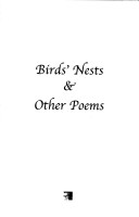 Book cover for Birds' Nests and Other Poems