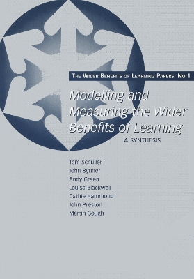 Book cover for Modelling and Measuring the Wider Benefits of Learning