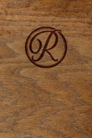 Cover of Wood Burned Monogram Creative Journal - R