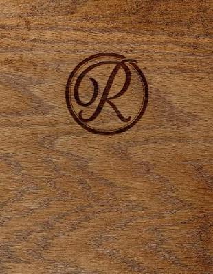 Cover of Wood Burned Monogram Creative Journal - R