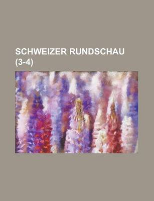 Book cover for Schweizer Rundschau (3-4 )