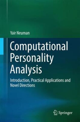 Cover of Computational Personality Analysis