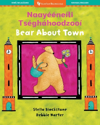 Book cover for Bear About Town (Bilingual Navajo & English)