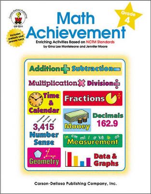 Book cover for Math Achievement, Grade 4
